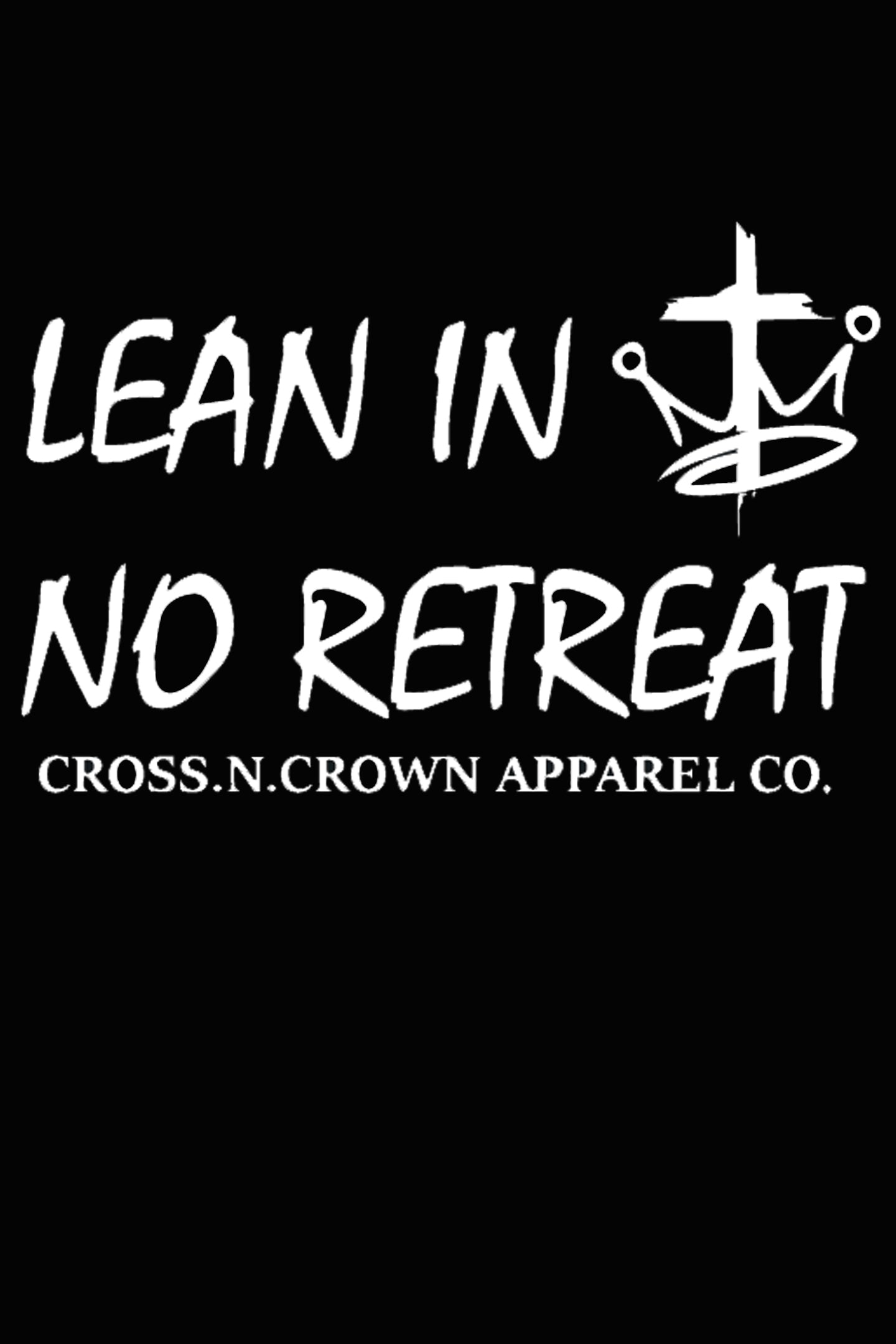 Mens Infinity Logo Lean In No Retreat Soft Style Tee