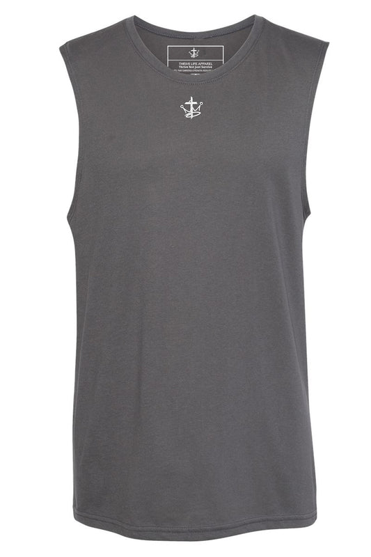 Mens Thrive Life Soft Style Infinity Logo Sleeveless Muscle Tank
