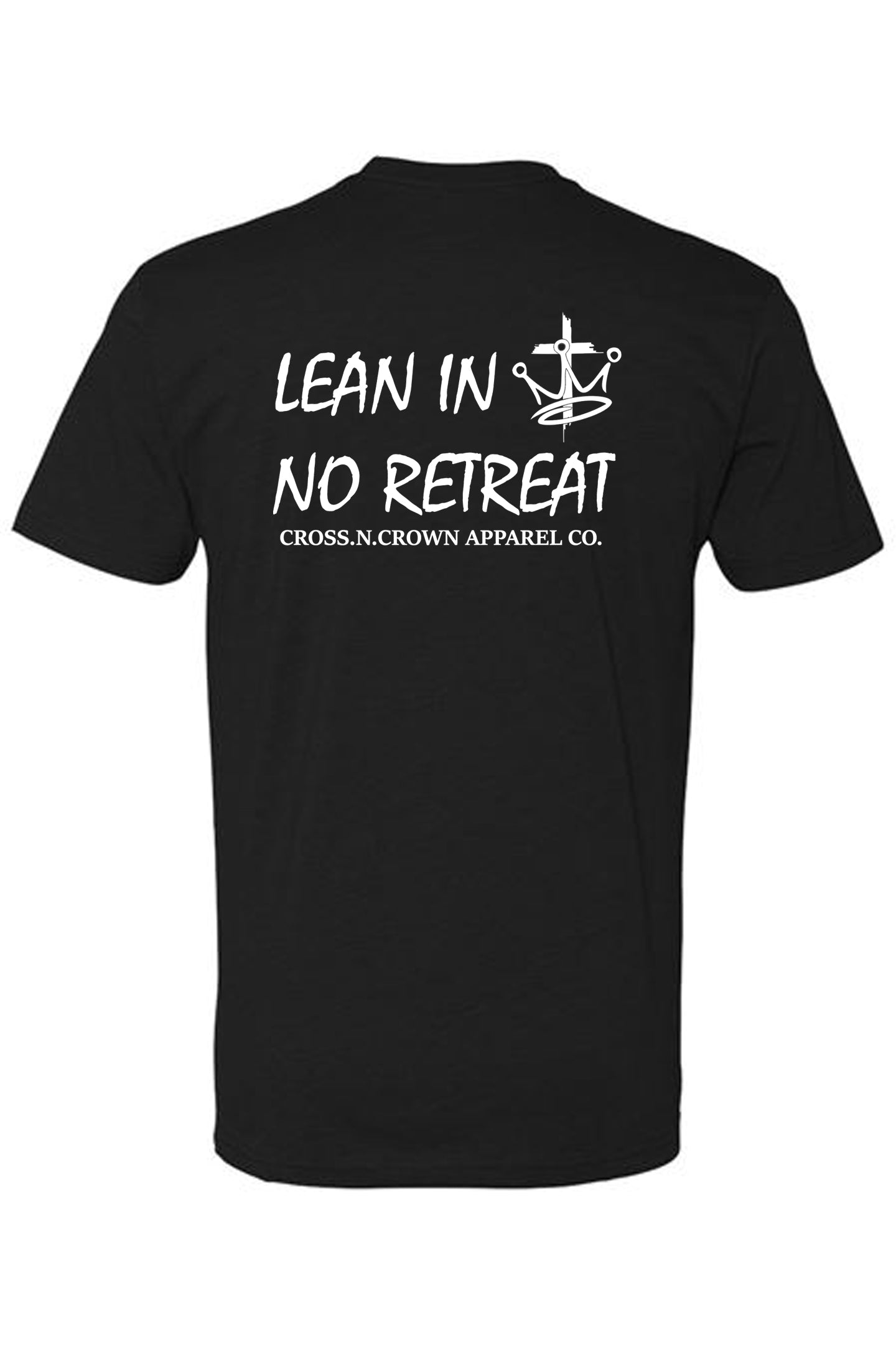 Mens Infinity Logo Lean In No Retreat Soft Style Tee