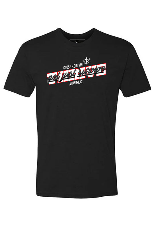 Mens Thrive Not Just Survive Script Tee