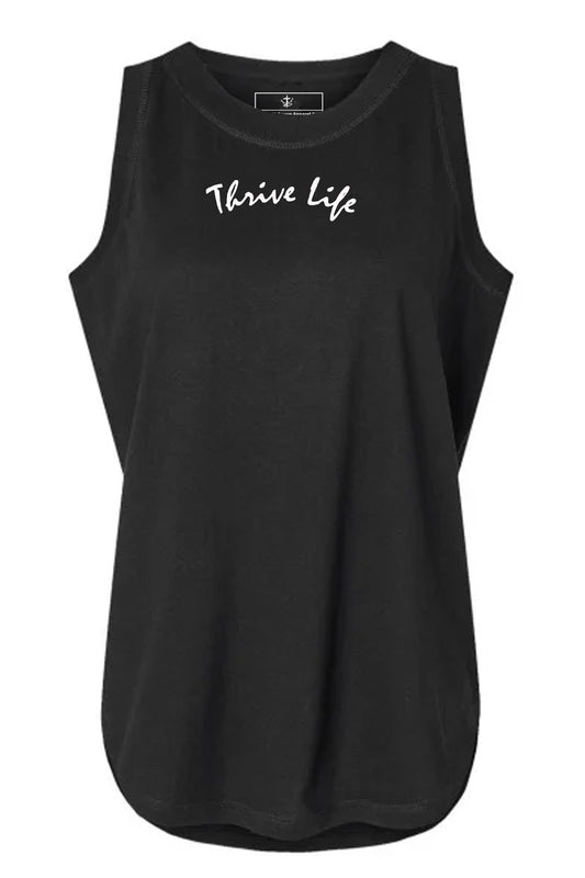 Womens Relaxed Thrive Life Fine Jersey Tank