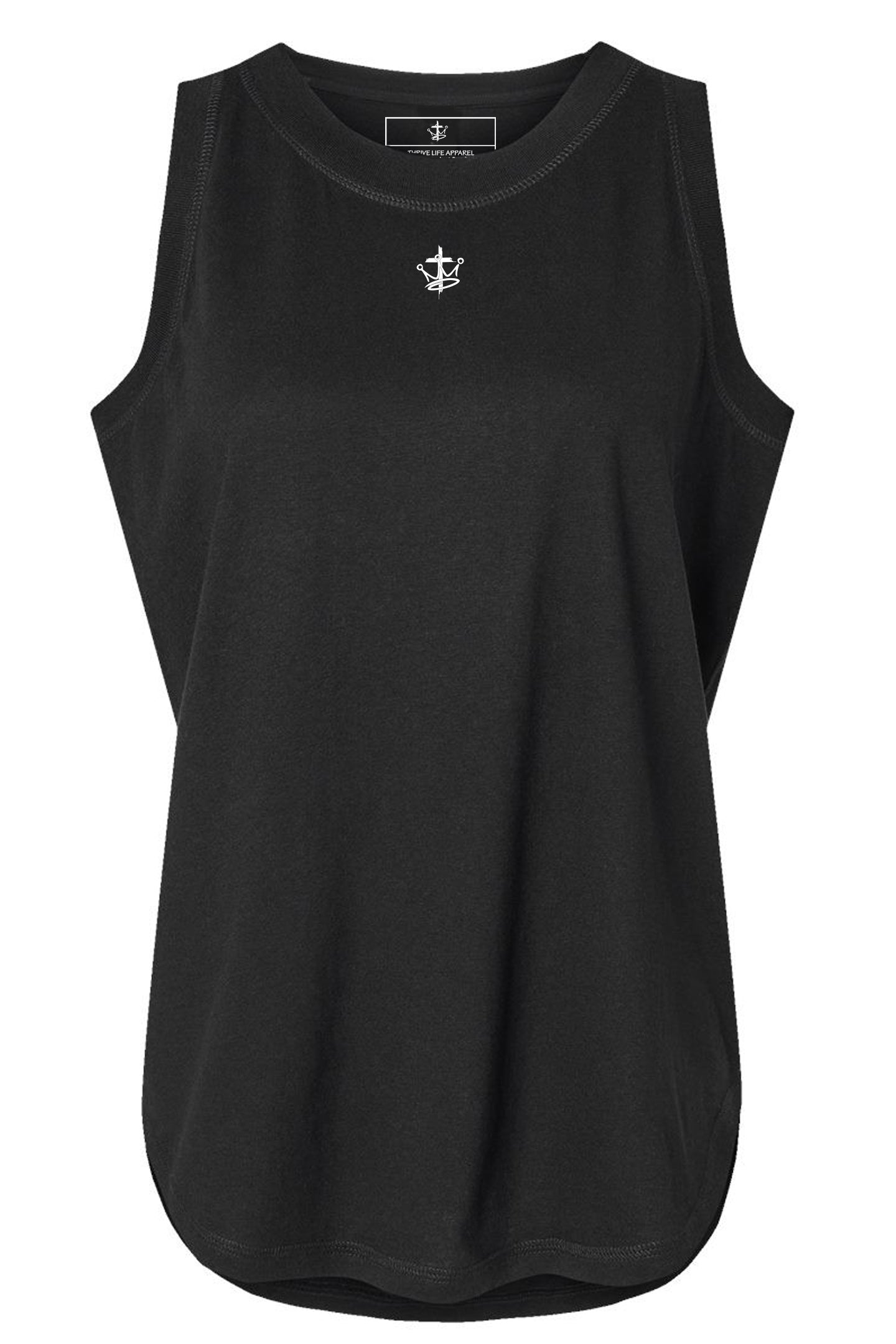 Womens Relaxed Thrive Life Infinity Logo Fine Jersey Tank