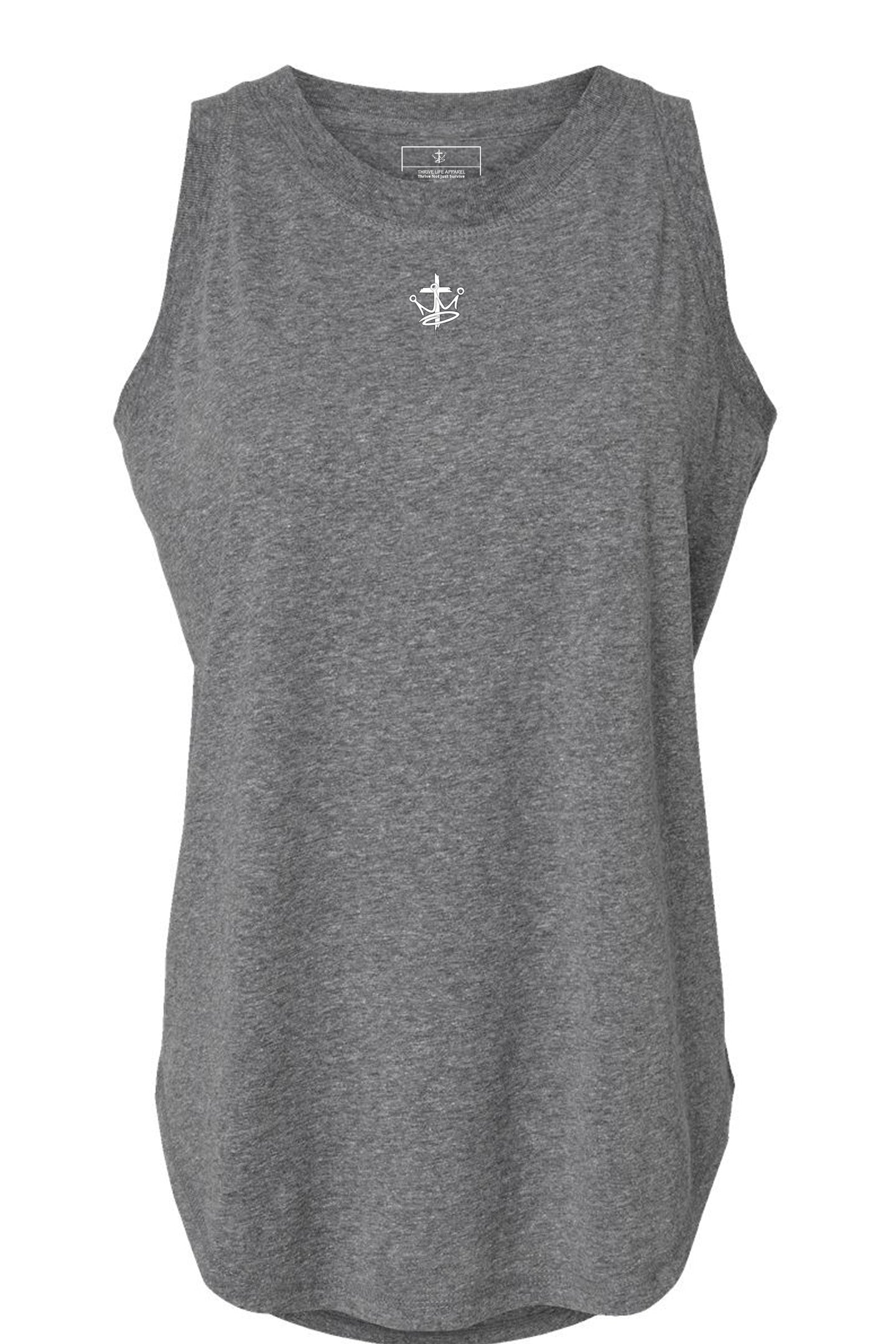 Womens Relaxed Thrive Life Infinity Logo Fine Jersey Tank